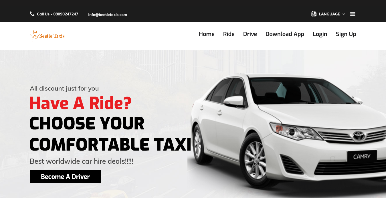 BeetleTaxis Website