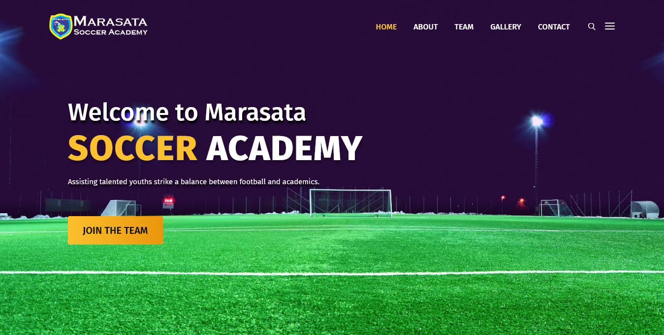 Marasat Soccer Academy Website