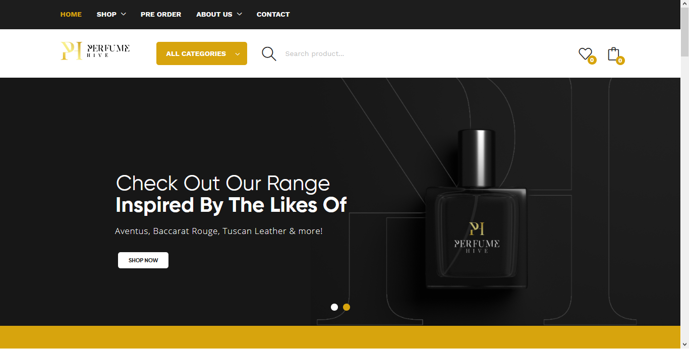 Perfume Hive Website